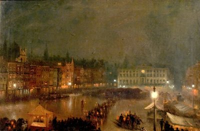 Torchlight Tattoo of Robin Hood Rifles, Nottingham Market Place by Claude T. Stanfield Moore