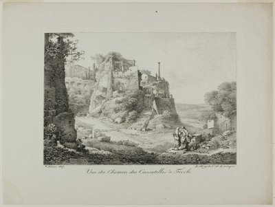 View of the Road from Cascatelles to Tivoli by Claude Thienon