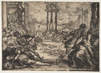 A Massacre by the Triumvirate by Claude Vignon