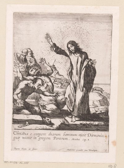Christ Delivers Two Possessed Men from Demons by Claude Vignon