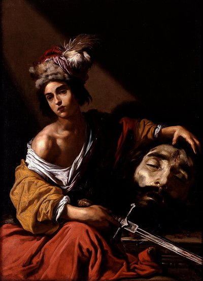 David with the Head of Goliath by Claude Vignon
