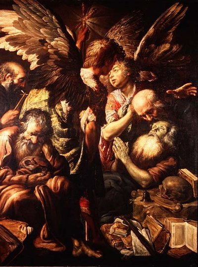 The Death of St. Anthony by Claude Vignon