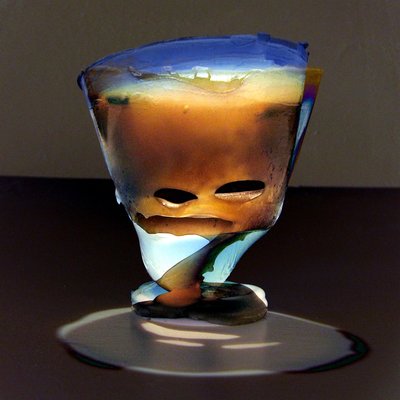 Melting Glass Face by Claudio Boczon