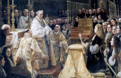Charles II of Spain in adoration of the Holy Eucharist by Claudio Coello