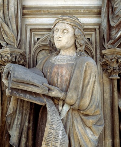 Jeremiah. The base of the Well of Moses (sculpture) by Claus Sluter