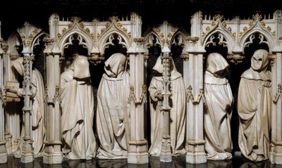 The penitents of the tomb of Philip the Hardi by Claus Sluter