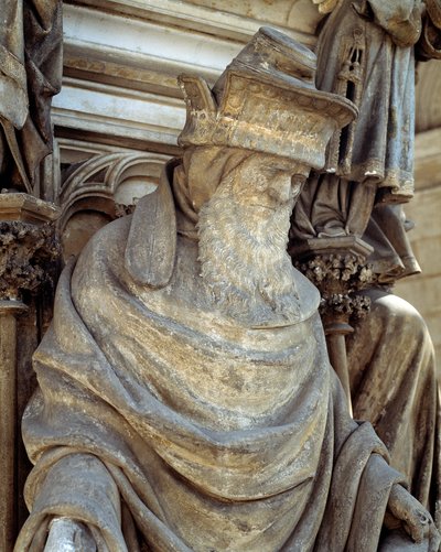 Zachariah (base of the Well of Moses) (sculpture) by Claus Sluter
