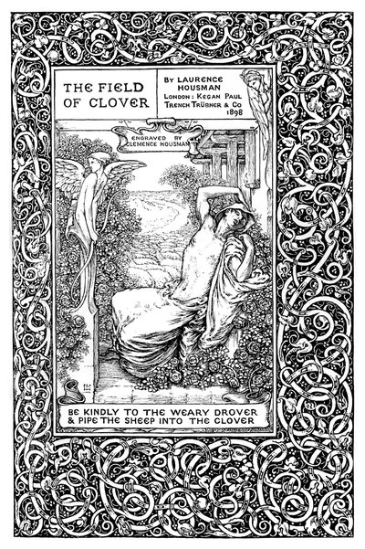 Title Page to The Field of Clover, 1899 by Clemence Housman