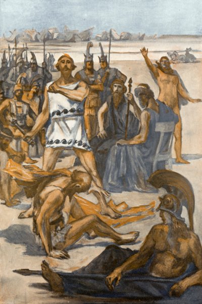 Illustration for the Iliad by Homer by Clement Goutier