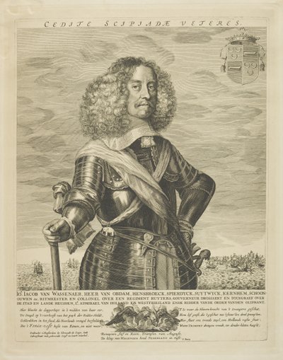 Jacob van Wassanaer (engraving) by Clement de Jonghe