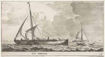 Various Ships and Views of Amsterdam, Part II: A Merchantman by Clement de Jonghe