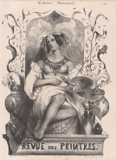 Title Page for the Revue de Peintres by Célestin Nanteuil