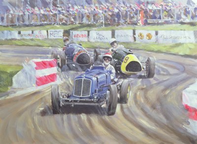 The First Race at the Goodwood Revival, 1998 by Clive Metcalfe