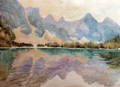 Moraine Lake (2), 2015 by Clive Wilson