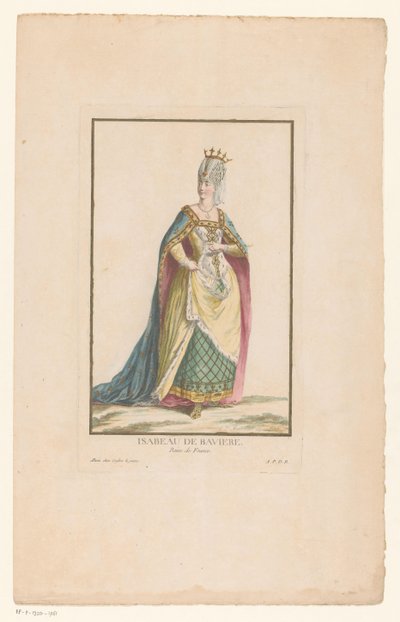 Portrait of Isabella of Bavaria, Queen of France by Clément Pierre Marillier