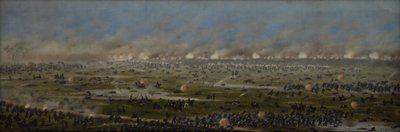 Assault on the Second Brazilian Column at Curupaytí by Candido Lopez