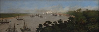 Attack of the Brazilian Squadron on the Curupaytí Batteries by Candido Lopez