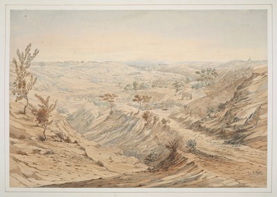 The Oil Wells: Ye-an-nan-gyoung, watercolour No.18 from 
