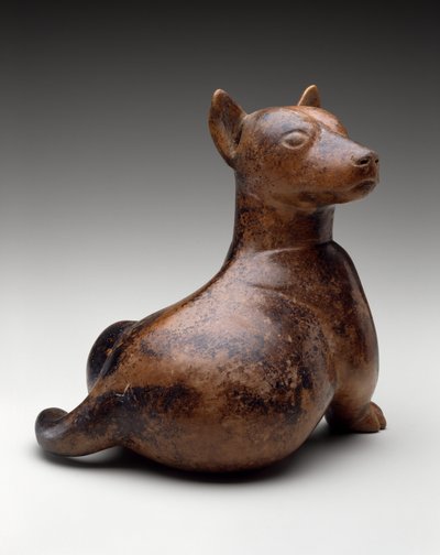 Half-Seated Dog, Mexico, Proto-Classic, 100 BC-AD 300 by Colima Culture