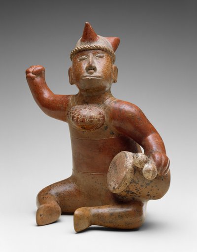 Seated Musician, Mexico, 100 BC-AD 300 by Colima Culture