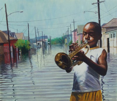 Boy With Horn by Colin Bootman