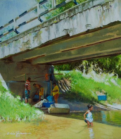 Under the Old Bridge by Colin Bootman