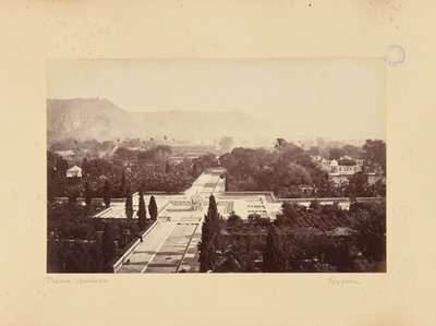 Jaypur; View of the Palace Gardens and Fort, from the Palace by Colin Murray