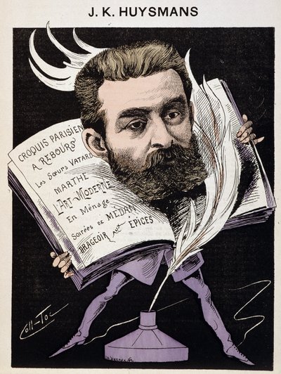 Cartoon by Joris Karl Huysmans - in 