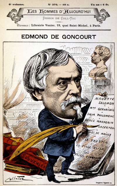 Edmond de Goncourt by Coll Toc