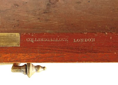 Mid-Victorian Gothic carved walnut and brass-mounted side cabinet (detail), late 19th century by Collinson and Lock
