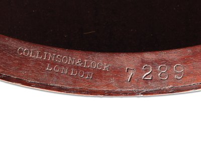 Victorian inlaid occasional table (detail) by Collinson and Lock