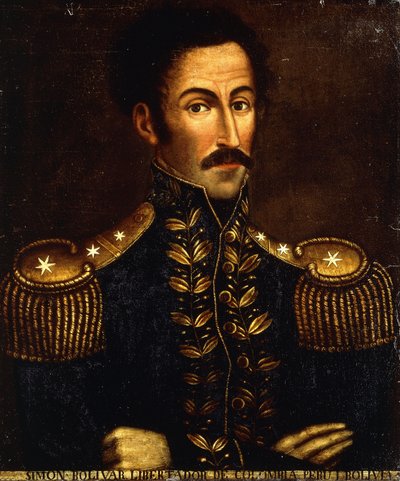 Portrait of Simon Bolivar by Colombian School