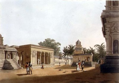 A View within the Walls of a Pagoda, Madras, plate 10 from 