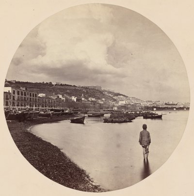 The Chiaia and St. Elmo from the Mergellina, Naples, c. 1863 by Colonel Stuart Wortley