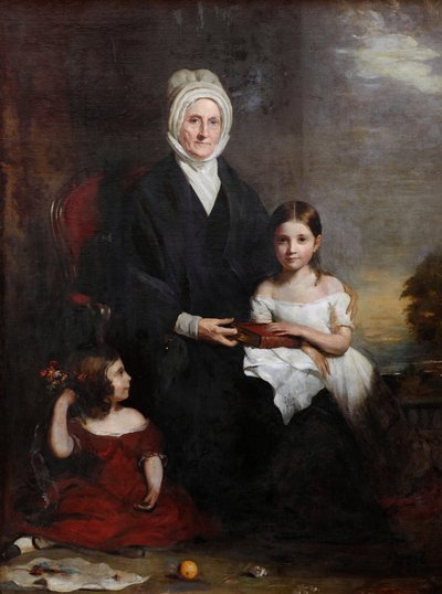Elizabeth Cheape of Rossie and Her Granddaughters by Colvin Smith
