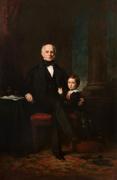 William Forbes of Castleton and His Son William by Colvin Smith