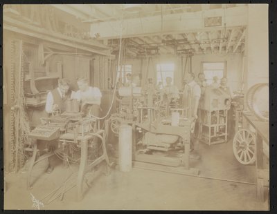 Dressler & Co. Motion Picture Laboratory with Men Working, New York by Company Byron