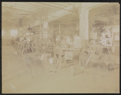 Dressler & Co. motion picture laboratory with people working, New York by Company Byron