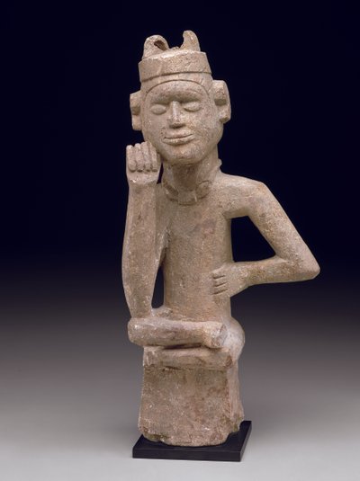 Seated male figure (ntadi) by Congolese Congolese
