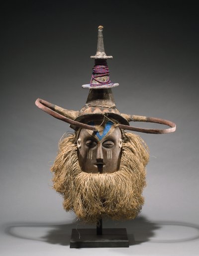 Yaka helmet mask by Congolese Congolese