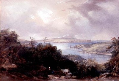 Sydney Harbour Looking Towards the North Head by Conrad Martens
