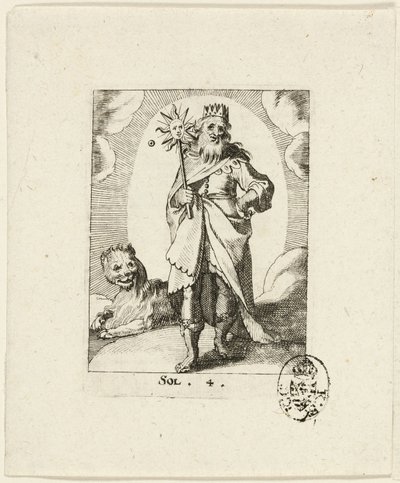 Sol, plate four from Der VII Planeten by Conrad Meyer