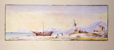 Bordighera Beach by Consalvo Carelli