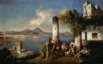 Naples seen from Posillipo by Consalvo Carelli