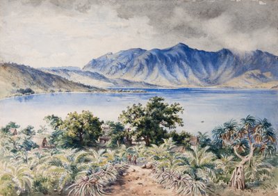 Naiviri Bay, Nananu, Fiji 1876 by Constance Frederica Gordon Cumming