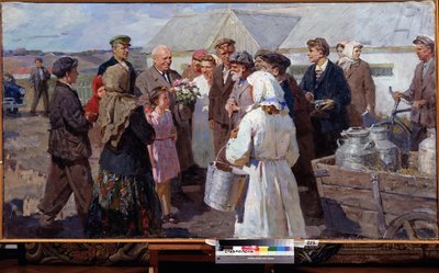 Visit of Premier N. Khrushchev to the Stavropol Krai, end of 1950s by Constance Walton