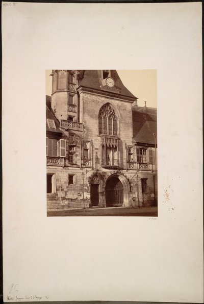 Hotel Jacques Coeur at Bourges, c. 1865 by Constant Alexandre Famin