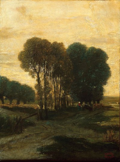 A Clump of Trees by Constant Emile Troyon