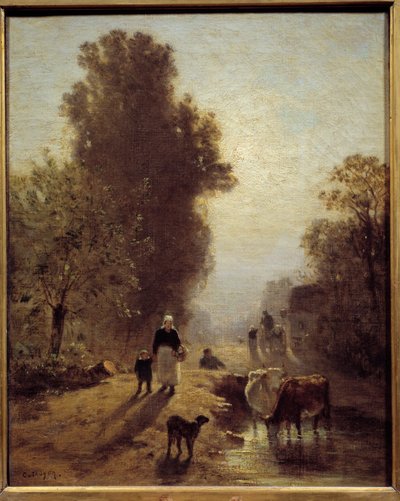 In the Morning by Constant Emile Troyon