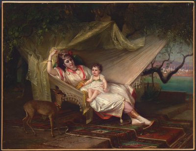 Clementine Stora and her daughter Lucie, Constantinople by Constant Joseph Brochart